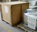Ice machine packing in wooden box